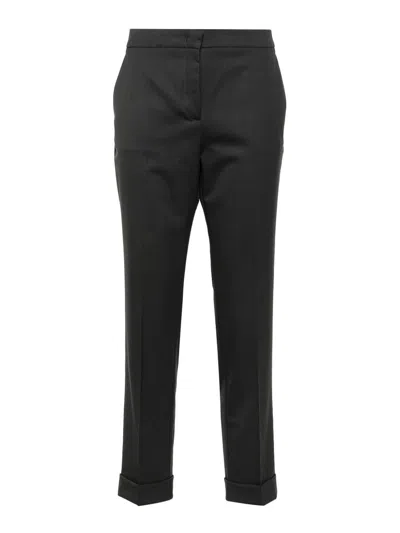 Etro Cropped Trousers With Tailored Silhouette In Black