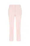 Etro Viscose And Silk Trouser With Floral Motif In Light Powder Pink