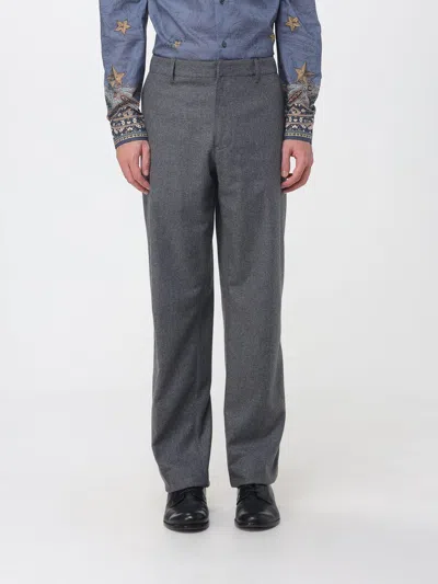 Etro Pants Men Color Grey In Gray