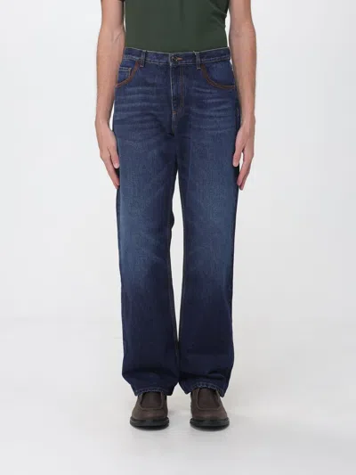 Etro Pants Men Color Navy In Blue