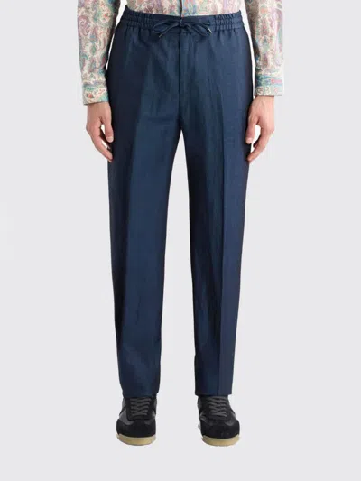 Etro Pants Men  In Blue