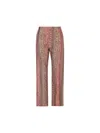 Etro , Silk Pyjama-style Trousers, Man, Pink, Size M In Multicolor