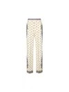 Etro Amebas Print Natural Pants For Women In Multicolor