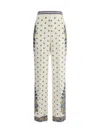 Etro Amebas Print Natural Pants For Women In Multicolour