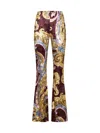 Etro Flare Pant In Stampa F.do Moro
