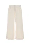 Etro Wide Leg Pants In White