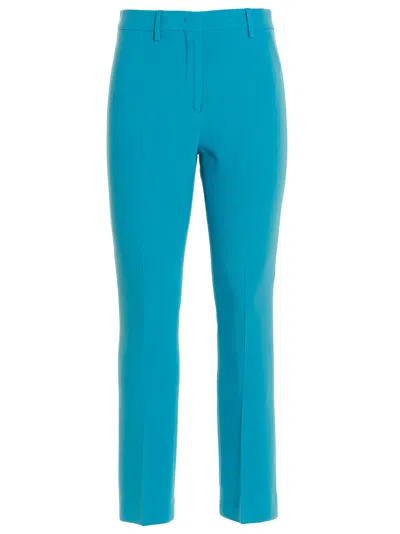 Etro Pants With Pleat In Blue