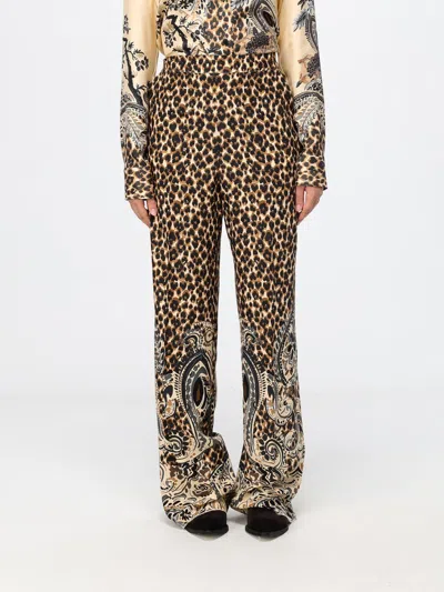 Etro Pants Woman Color Multicolor