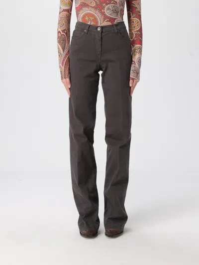 Etro Pants Woman  In Blue