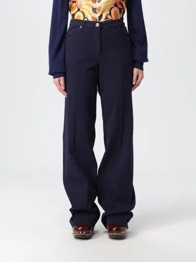 Etro Pants Woman  In Blue