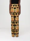Etro Patterned Straight-leg Silk Trousers In Multi