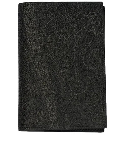 Etro Passport Holder Arnica 9,5x13,7 In Black