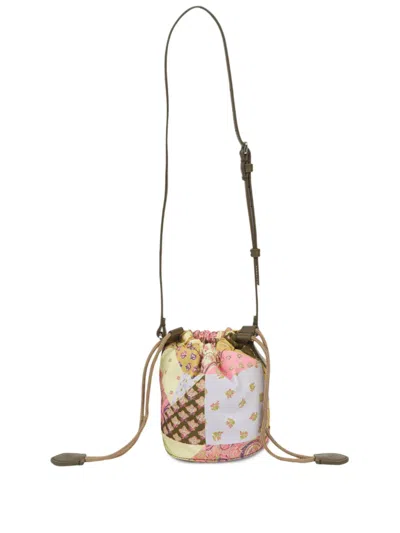 Etro Kids' Patchwork Bucket Bag In Pink