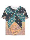 Etro T-shirt Mit Print In Blau