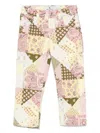 Etro Patchwork Trousers In Pink