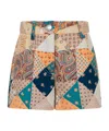 Etro Patchwork-print Shorts In Multi