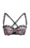 Etro Patterened Silk Bra In Multi