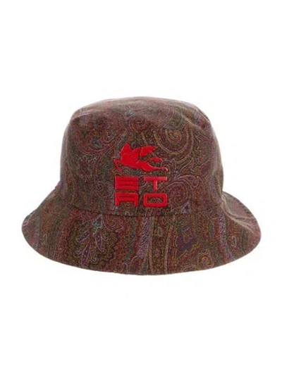 Pre-owned Etro Pattern Bucket Hat In Multi