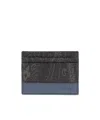 Etro Pattern Card Holder In Black