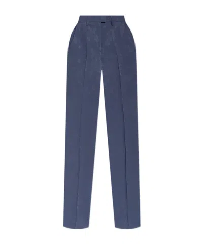 Etro Pattern Casual Pants In Blue