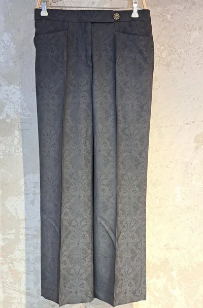 Etro Pattern Casual Pants In Gray