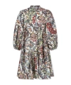 Etro Ivory Dress For Girl With Floral Paisley Print In Multicolor