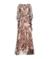 Etro Silk Long Dress In Nude
