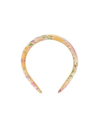 Etro Pattern Hair Accessories In Yellow