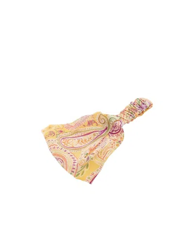 Etro Pattern Hair Band In Yellow