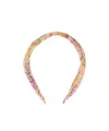 Etro Pattern Hair Band In Yellow