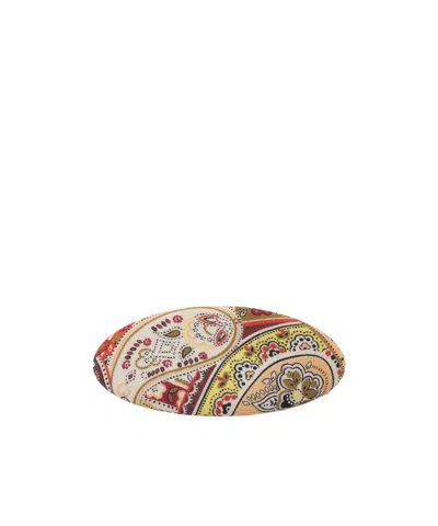 Etro Pattern Hairpin In Yellow