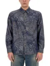 Etro Paisley Pattern Shirt In Black