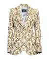 Etro Patterned Polyester Blend Blazer In Nude