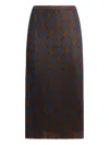 Etro Pattern Knit Midi Skirt In Multi