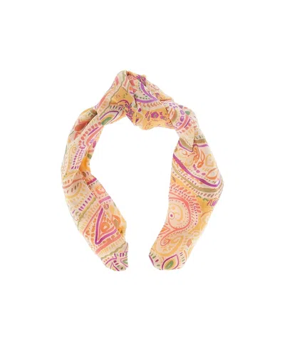 Etro Pattern Printed Hair Accessories In Yellow