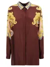 Etro Women's Printed Shirt In Bruciato