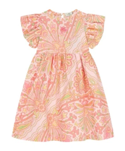 Etro Pattern Ruffled Dress In Multi