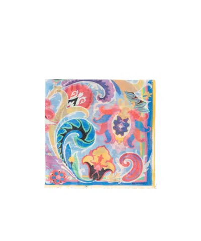 Etro Pattern Scarf In Multicolor