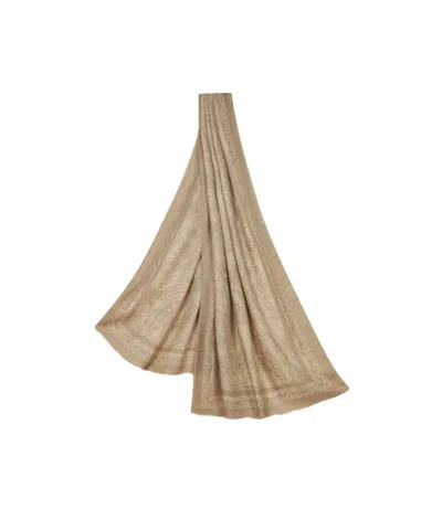 Etro Pattern Scarf In Nude