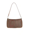 Etro Pattern Shoulder Bag In Brown