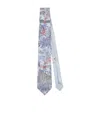 Etro Patterned Silk Tie In Multicolor