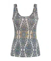 Etro Paisley-print Top In Gray