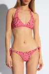 Etro Paisley Halterneck Bikini In Pink