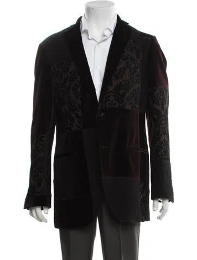 Pre-owned Etro Patterned Blazer In Black