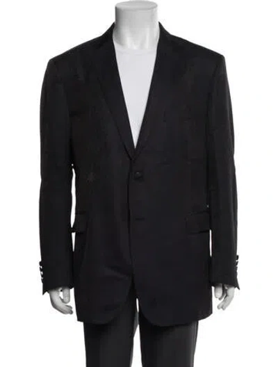 Pre-owned Etro Patterned Blazer In Black