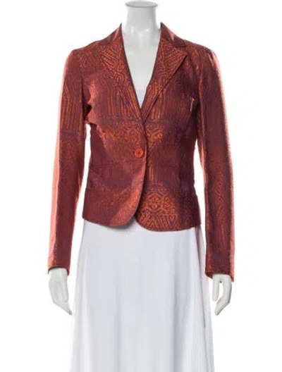 Pre-owned Etro Patterned Blazer In Multi