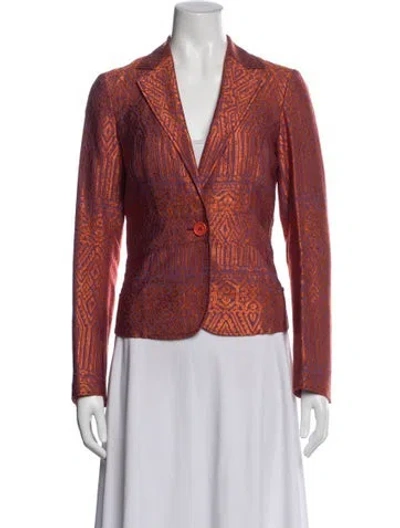 Pre-owned Etro Patterned Blazer In Multi