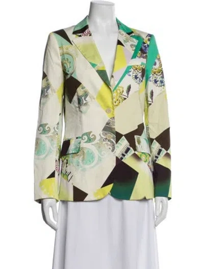 Pre-owned Etro Patterned Blazer In Multicolor