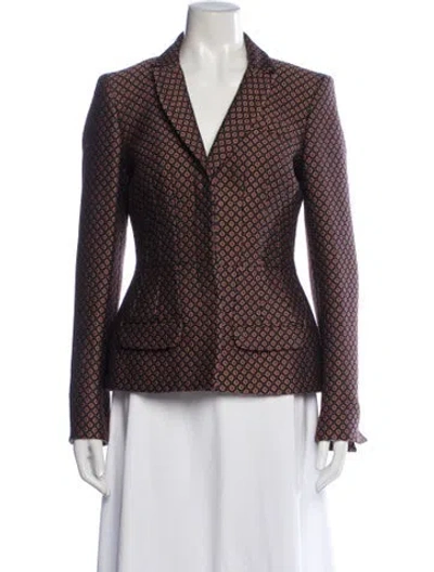 Pre-owned Etro Patterned Blazer In Multicolor