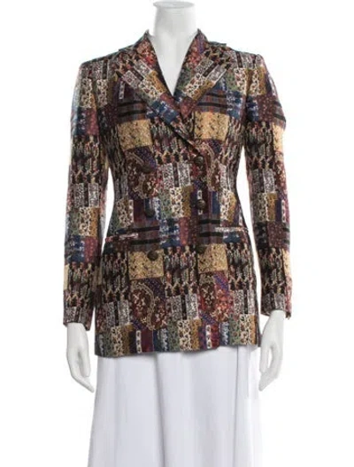 Pre-owned Etro Patterned Blazer In Multicolor